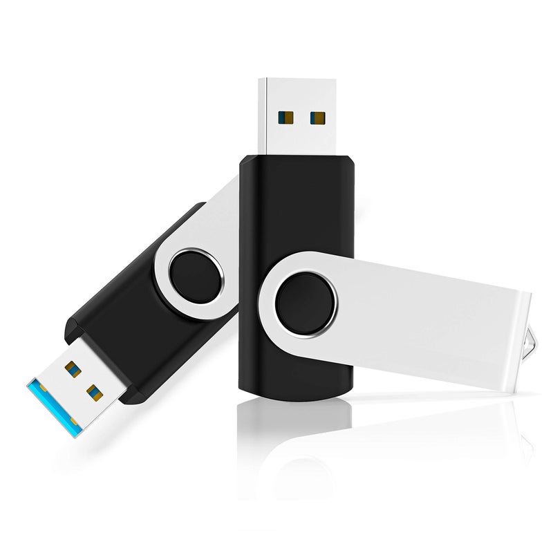KOOTION 5 X 64 GB USB 3.0 Flash Drive 64GB Thumb Drives 3.0 Swivel Memory Stick USB 3.0 Drive Backup Jump Drive for Storage USB Stick Keychain Design (Multicolor 5 Pack) - Image 4